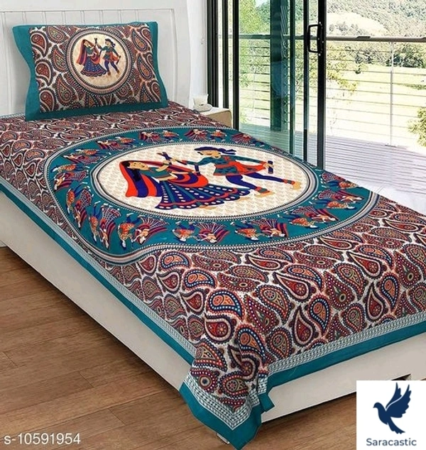 Classic Cotton Bedsheet  Single Bed - Single bed