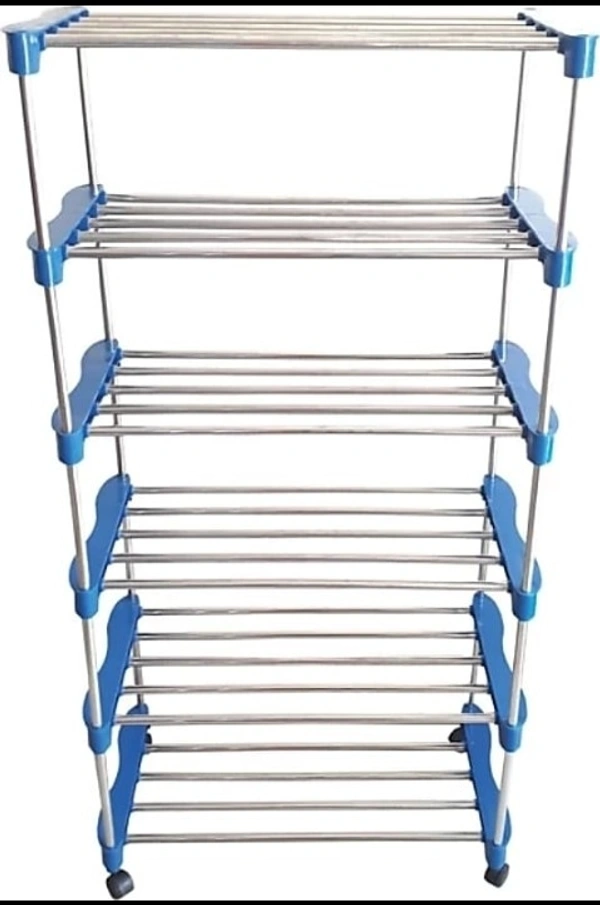 Stainless Steel Shoes Rack Multiple Purpose - 6 racks