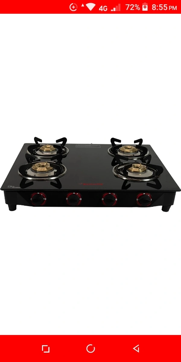 Butterfly 4 Rapid Gas Stove (4 Burner With 1 Year Warrenty) DEAL ENDS IN 15 MINUTES - 46cm+63cm