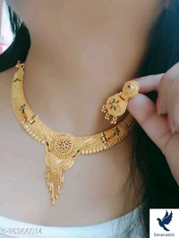ILashka Necklace With Pair Of Earrings (Trusted) - Free size