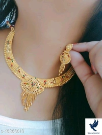 ILashka Necklace With Pair Of Earrings (Trusted) - Free size