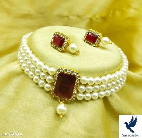 S.k Creation Beautiful Jewellery Set - Green, Free size
