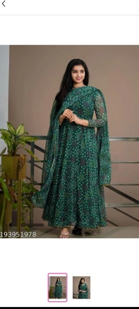 Trendy Elegent Women Gown - Japanese Laurel, M