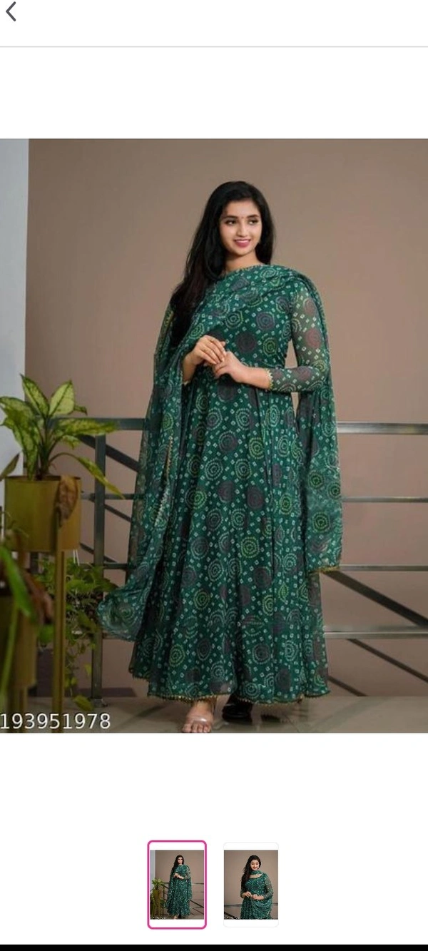 Trendy Elegent Women Gown - Japanese Laurel, M