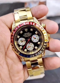 Watch Rolex Rainbow Series With 2 Year Warrenty [TRUSTED] - Free Size