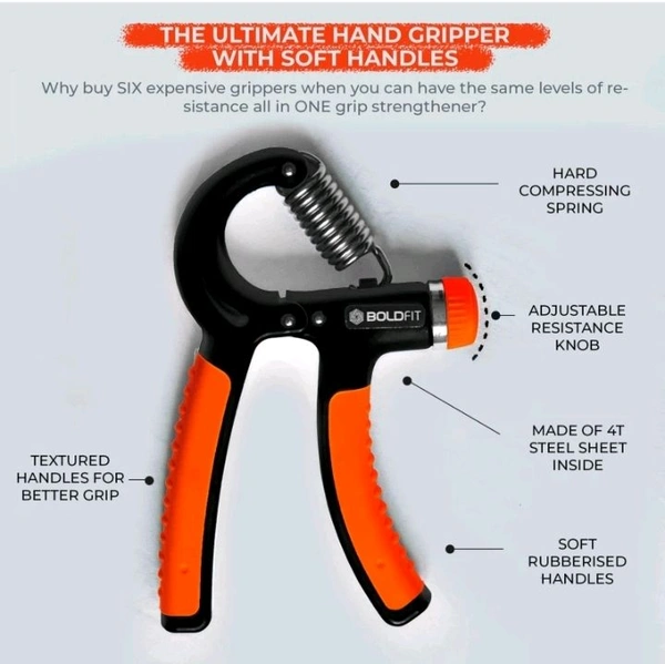 [BOLDFIT] HAND GRIPPER 40KG...... - Web Orange, 40kg