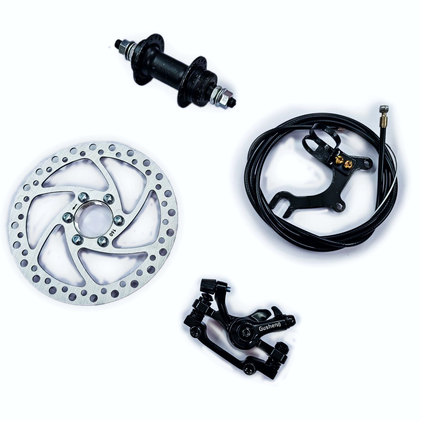 Front disc brake outlet set