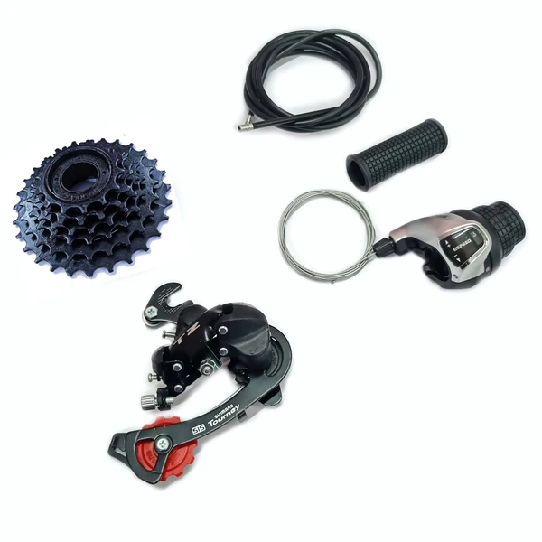 6 Speed Gear kit with Saiguan Shifter And tz Rear Dearailleur