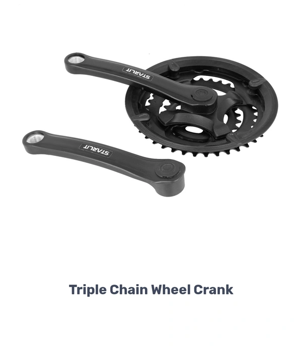 Starlit 3 Speed Crank Set ( Triple Chain Wheel )