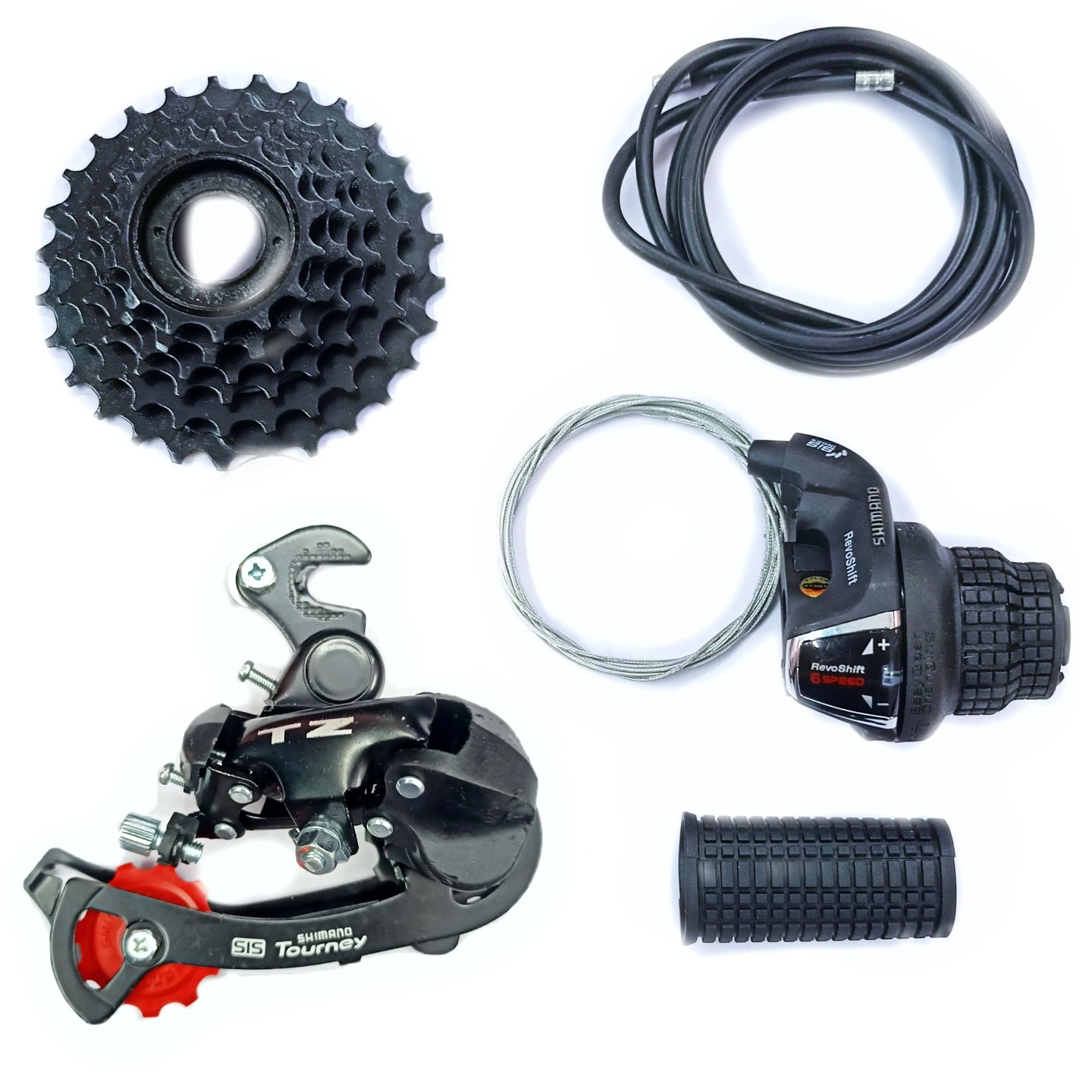 6 Speed Gear kit with Revo Shifter And TZ rear Derailleur