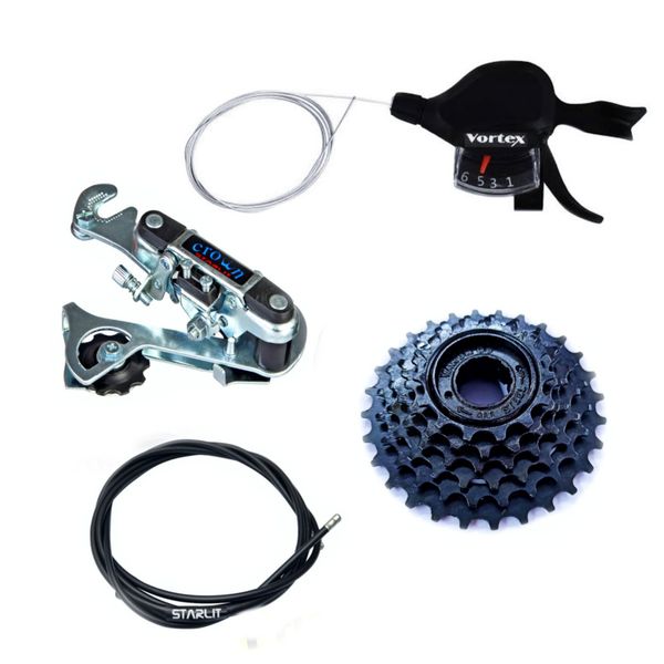 6 Speed Gear Kit With Thumb And finger shifter