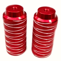 Alloy Stunt Foot Rest In Red Color ( Foot Pegs ) Red