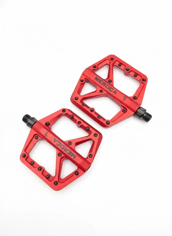 Meroca Nylon pedal for mtb cycle (Red)