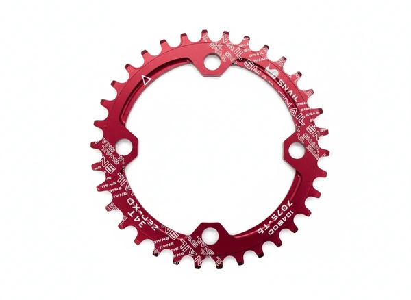 IXF MTB Crankset 104BCD Bike Crank 170mm Snail Chainring Red slick 1  speed (1x )hollowtech