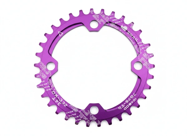 IXF MTB Crankset 104BCD Bike Crank 170mm Snail Chainring purple  slick 1  speed (1x )hollowtech