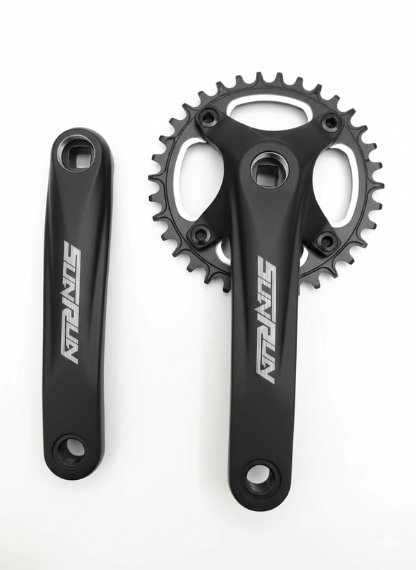 Sun Run crank set Black color 
