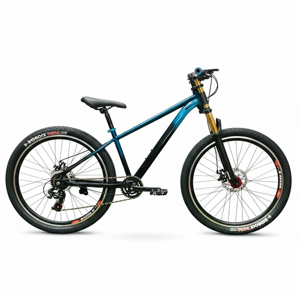 Custom Build Cycle With Steel Frame And Alloy Suspension And All MTB Bike Parts.