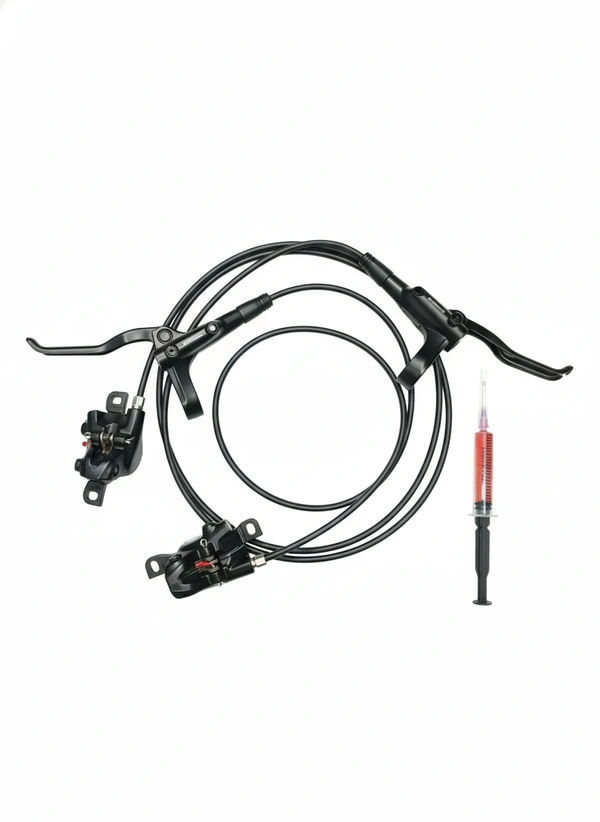 Shimano Hydraulic Break European Standard Combo Break (Front And Rear) with 5ml Shiamno Hydraulic oil