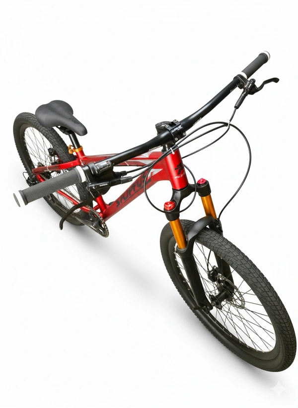 Custom Build MTB Stunt Cycle With Dual Shimano Hydraulic Disc Break And Air Suspension Fork