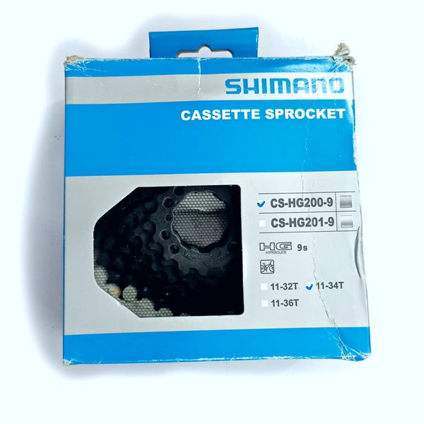 Shimano 9 Speed Cassette With 2 Pcs Long Gear Cable Inner.