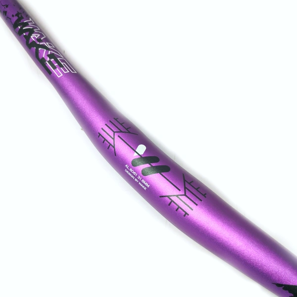 Wake MTB Riser Handlebar, Aluminum Alloy 780mm Bicycle Bars Purple