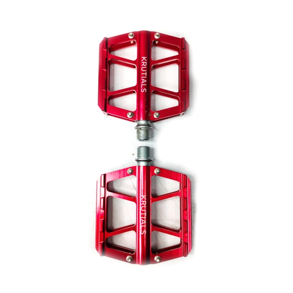 KRUTIAL MTB STUNT CYCLE ALLOY PEDAL (Red)