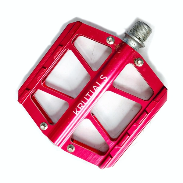 KRUTIAL MTB STUNT CYCLE ALLOY PEDAL (Red)