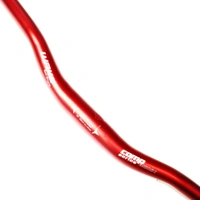 Wake MTB Handlebar, Aluminium Alloy 780mm Red Color