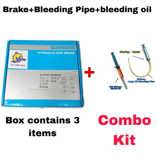 Shimano BL-MT501/BR-MT520 Hydraulic Disc Brake Assembled Set front four piston