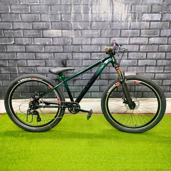 Custom Build Cycle With Steel Frame And Alloy Suspension And All MTB Bike Parts.