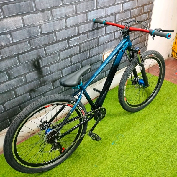 Custom Build Cycle With Steel Frame And Alloy Suspension And All MTB Bike Parts.