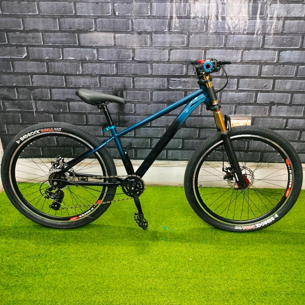 Custom Build Cycle With Steel Frame And Downhill Suspension And All MTB Bike Parts.