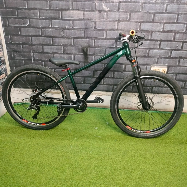 Custom Build Cycle With Steel Frame And Alloy Suspension And All MTB Bike Parts.