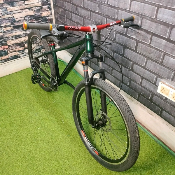 Custom Build Cycle With Steel Frame And Alloy Suspension And All MTB Bike Parts.