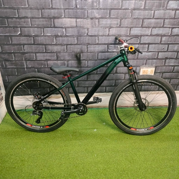 Custom Build Cycle With Steel Frame And Alloy Suspension And All MTB Bike Parts.