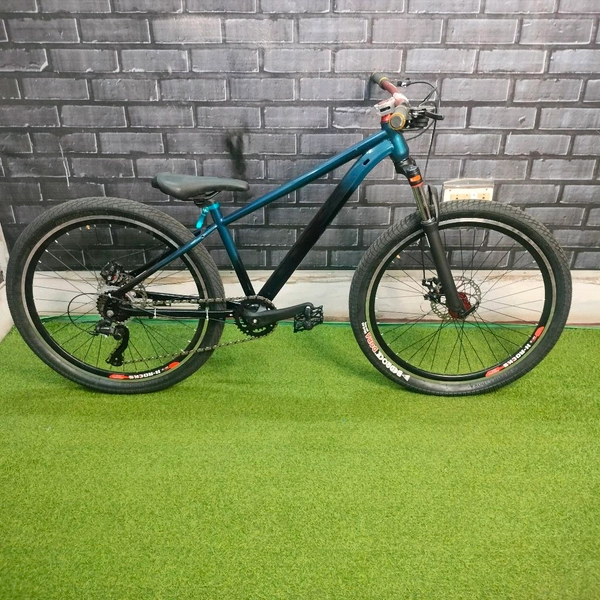 Custom Build Cycle With Steel Frame And Alloy Suspension And All MTB Bike Parts.
