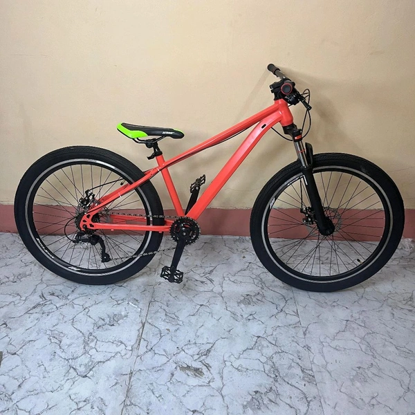 Custom Build MTB Stunt Bike Cycle 26" Alloy Steel Frame 14"Down Frame
