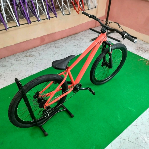 Custom Build MTB Stunt Bike Cycle 26" Alloy  Steel Frame 14"Down Frame With Hydraulic Brake Logan Indian Standard 
