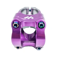 Wake 31.8MM Aluminum Alloy Cycling Bicycle Bike MTB Handlebar Stem High-Strength Handlebar Stem Fit for Most Mountain Bike Road Bike MTB BMX Track Bike Purples And Sliver Combination 