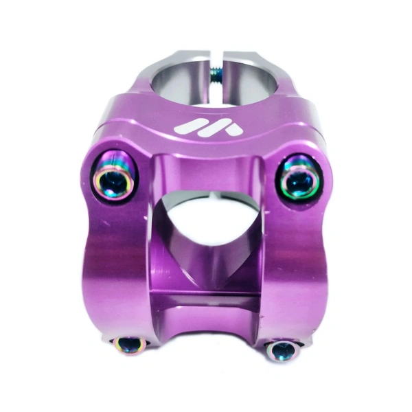 Wake 31.8MM Aluminum Alloy Cycling Bicycle Bike MTB Handlebar Stem High-Strength Handlebar Stem Fit for Most Mountain Bike Road Bike MTB BMX Track Bike Purples And Sliver Combination 