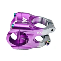 Wake 31.8MM Aluminum Alloy Cycling Bicycle Bike MTB Handlebar Stem High-Strength Handlebar Stem Fit for Most Mountain Bike Road Bike MTB BMX Track Bike Purples And Sliver Combination 