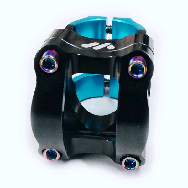 Wake 31.8MM Aluminum Alloy Cycling Bicycle Bike MTB Handlebar Stem High-Strength Handlebar Stem Fit for Most Mountain Bike Road Bike MTB BMX Track Bike Black And Blue Combination 