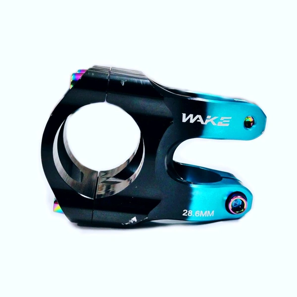Wake 31.8MM Aluminum Alloy Cycling Bicycle Bike MTB Handlebar Stem High-Strength Handlebar Stem Fit for Most Mountain Bike Road Bike MTB BMX Track Bike Black And Blue Combination 