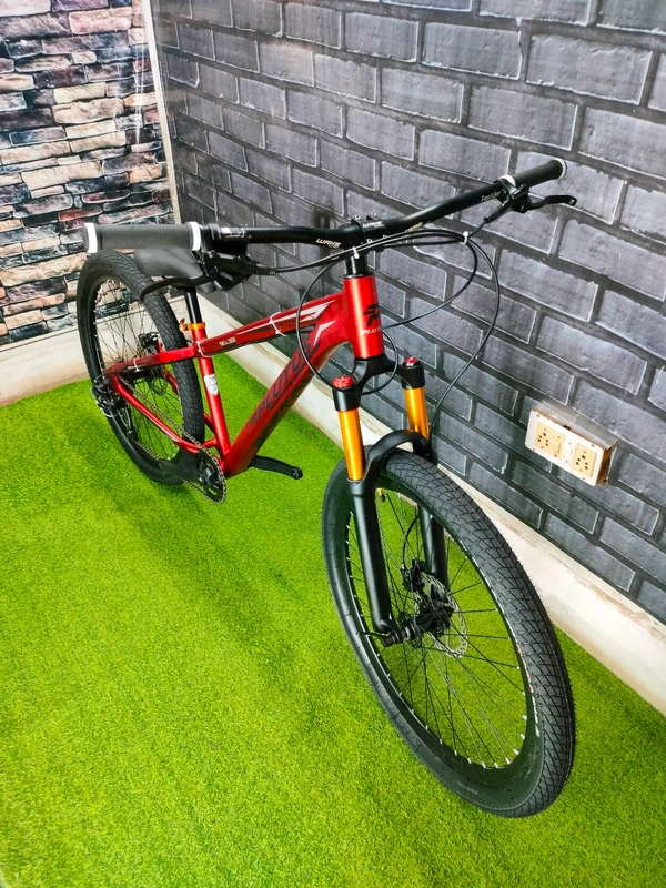 Custom Build MTB Stunt Cycle With Dual Shimano Hydraulic Disc Break And Air Suspension Fork