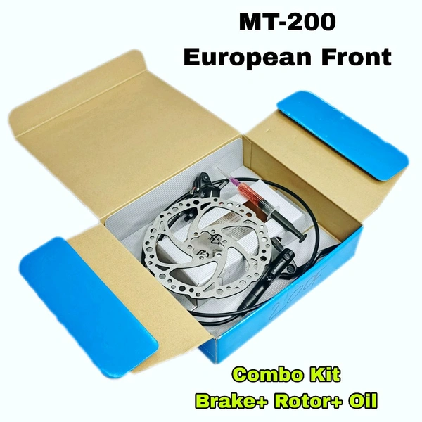Shimano MT200 Hydraulic Disc Brake Front Only With Rotor 160mm And 5ml Needle Combo
