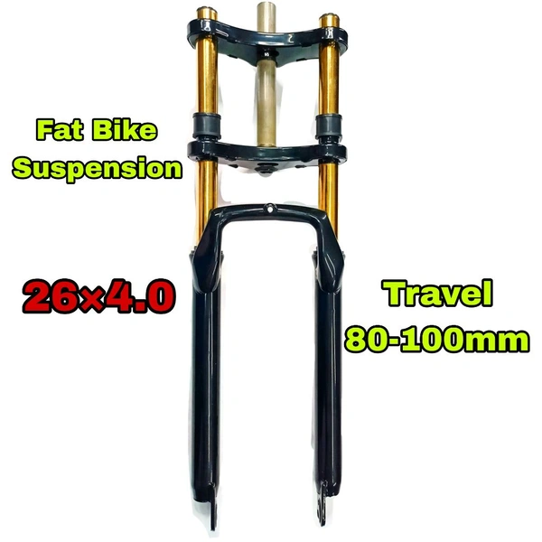Fat Bike Suspension Fork ( 26×4 ). ( Thredless )