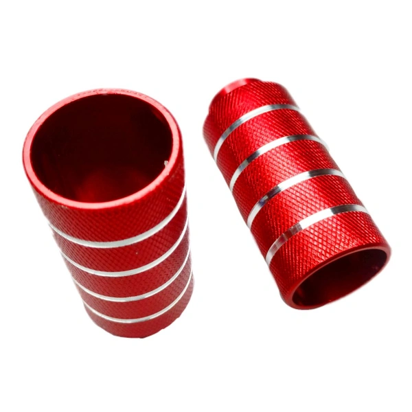 Alloy Stunt Foot Rest In Red Color ( Foot Pegs ) Red