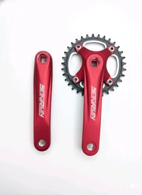 Sun Run Crank Set Red Color 