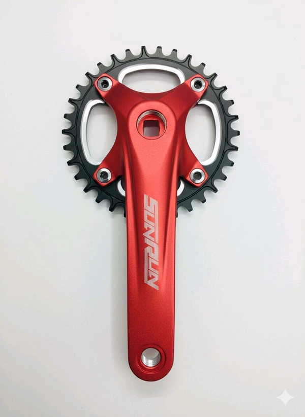 Sun Run Crank Set Red Color 