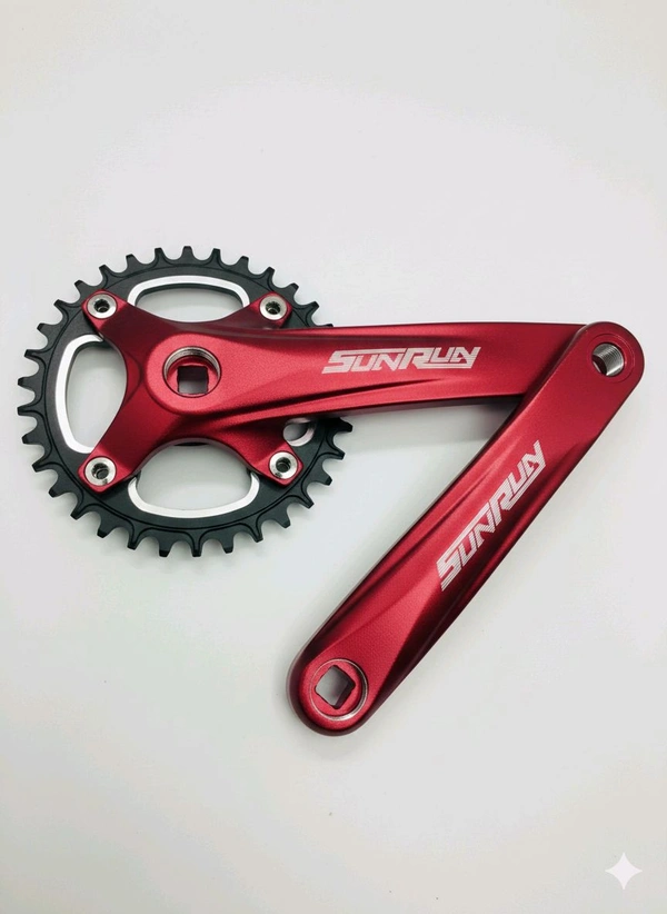 Sun Run Crank Set Red Color 